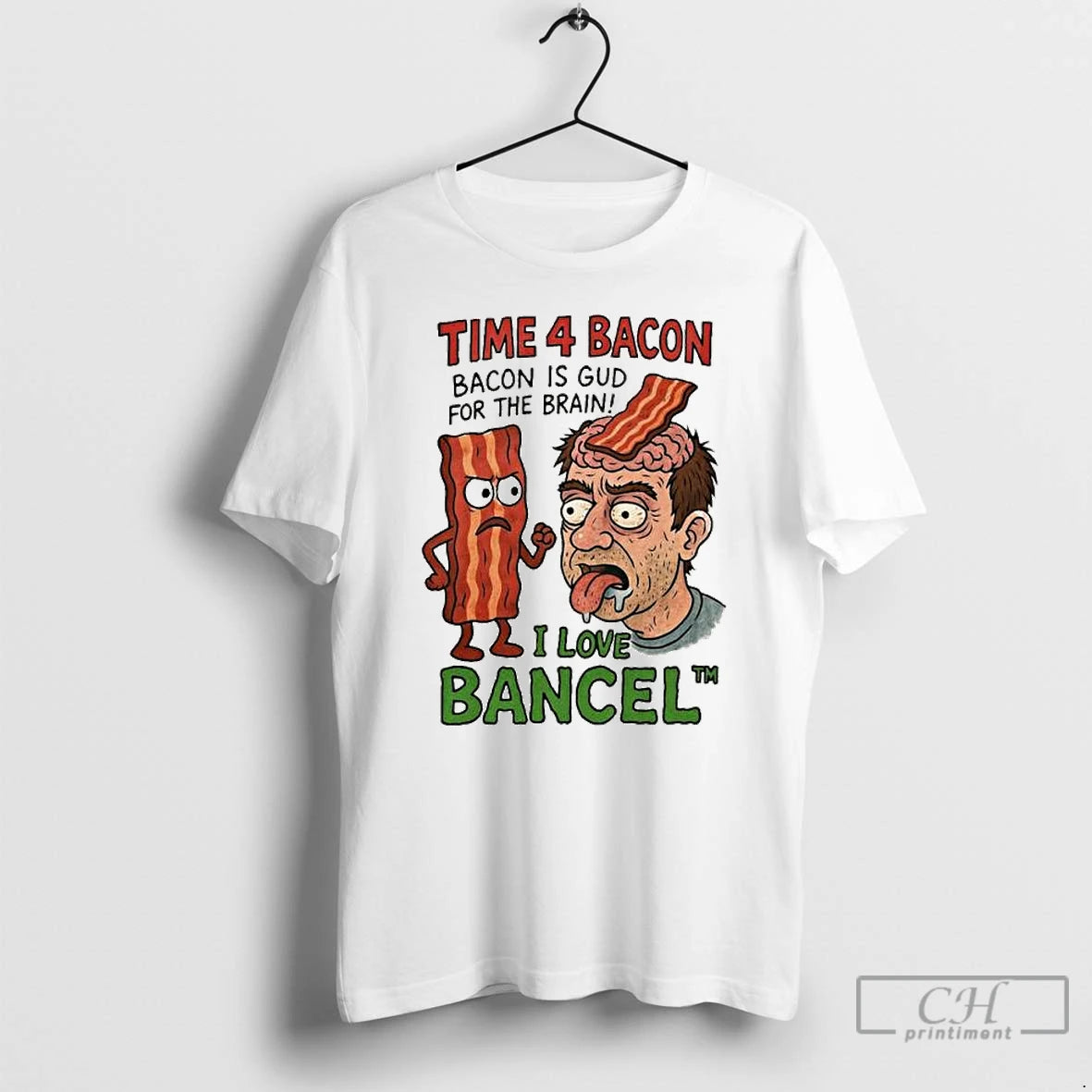 Classic Time 4 Bacon Is Good For The Brain I Love Bancel Ornaments T Shirts Hoodie, Sweatshirt | InkNestWear.com