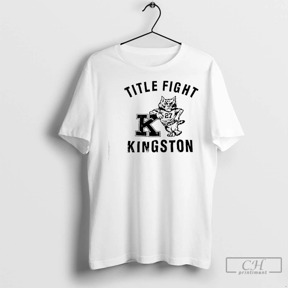 Classic Title Fight Kingston Mascot Cat Graphic T-Shirts, Hoodie, Sweatshirt | InkNestWear.com