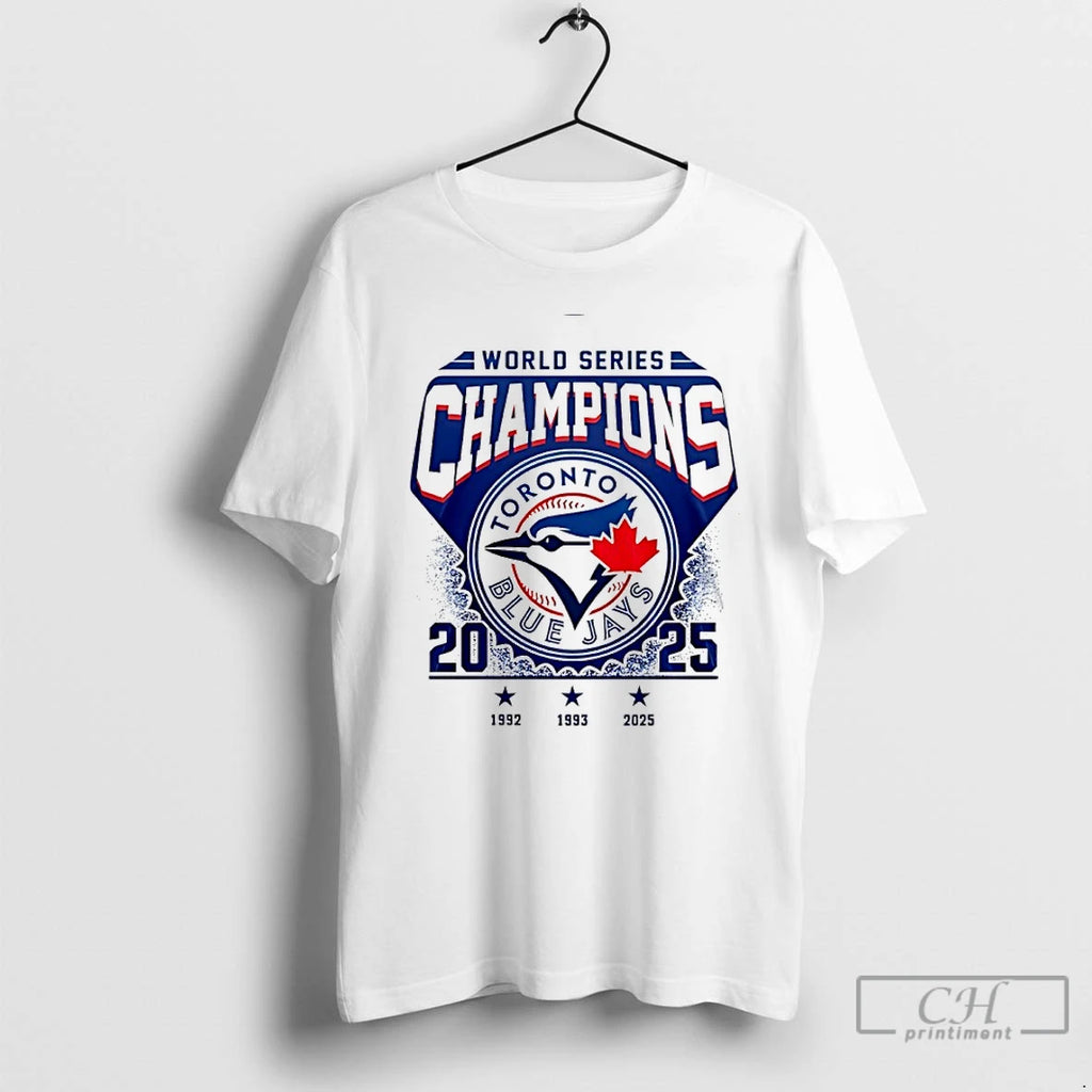 Classic Toronto Blue Jays 2025 World Series Champions 3 Time 92 93 25 T Shirts Hoodie, Sweatshirt | InkNestWear.com