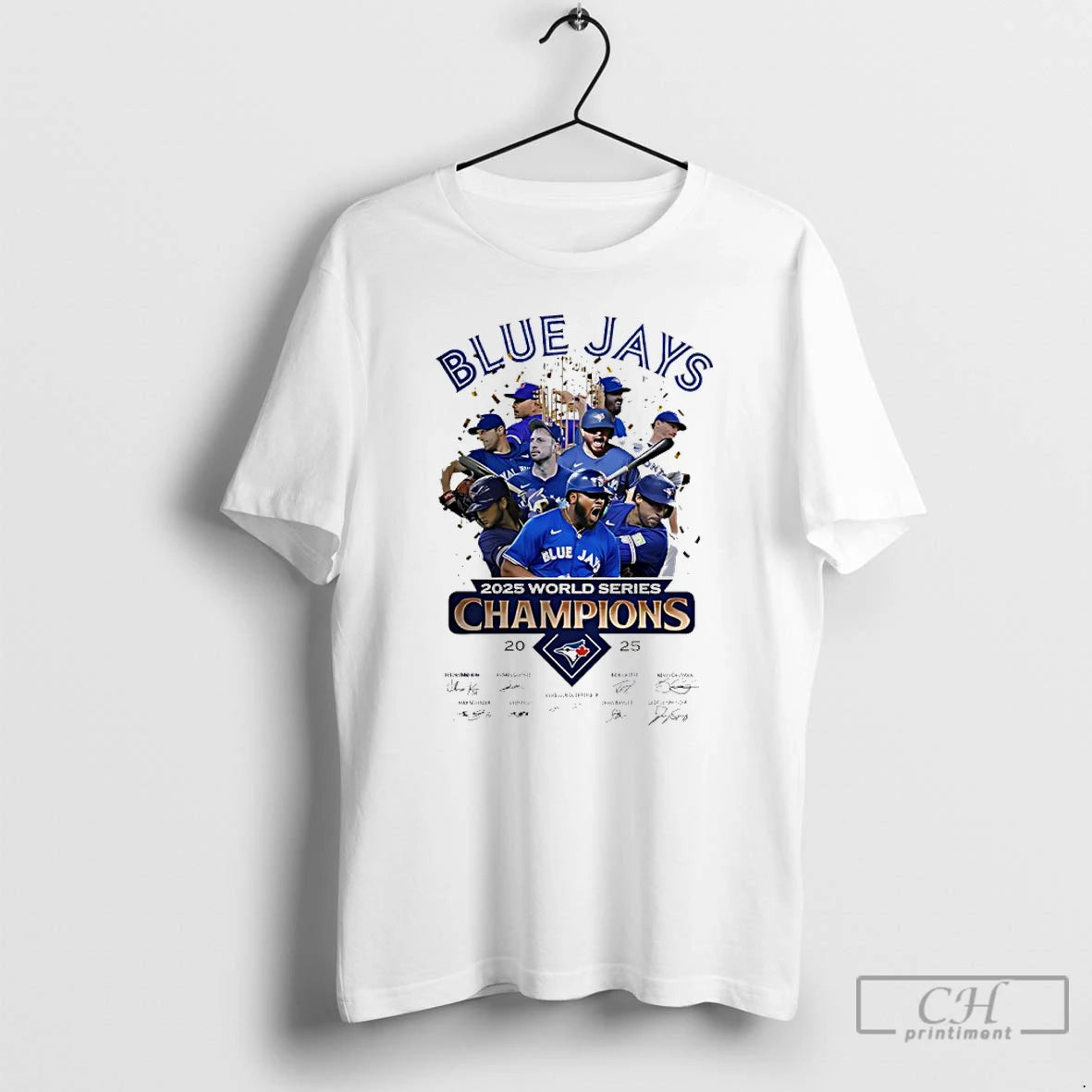 Classic Toronto Blue Jays 2025 World Series Champions Players Signature T Shirts Hoodie, Sweatshirt | InkNestWear.com