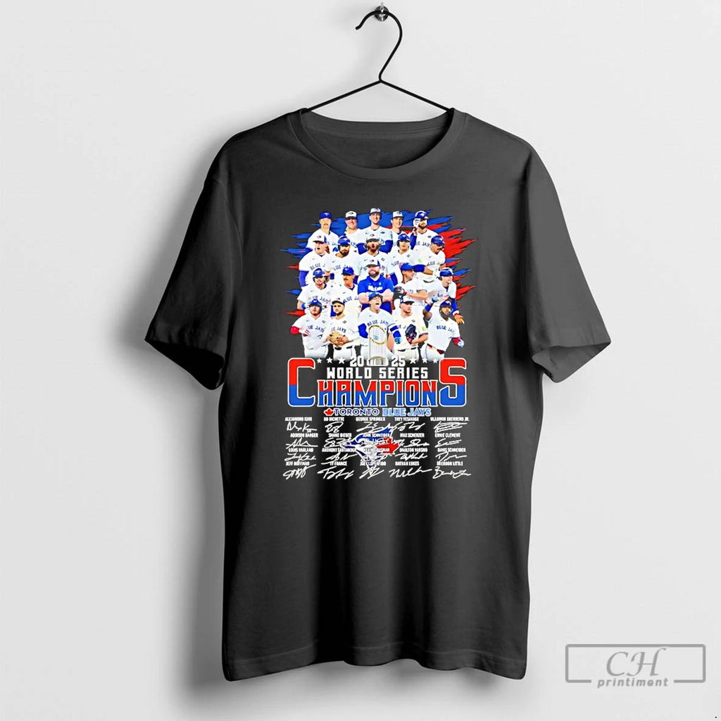 Classic Toronto Blue Jays 2025 World Series Champions Autographed T Shirts Hoodie, Sweatshirt | InkNestWear.com