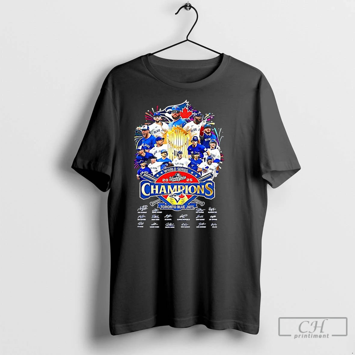 Classic Toronto Blue Jays 2025 World Series Champions Trophy Player Signature T-Shirts, Hoodie, Sweatshirt | InkNestWear.com