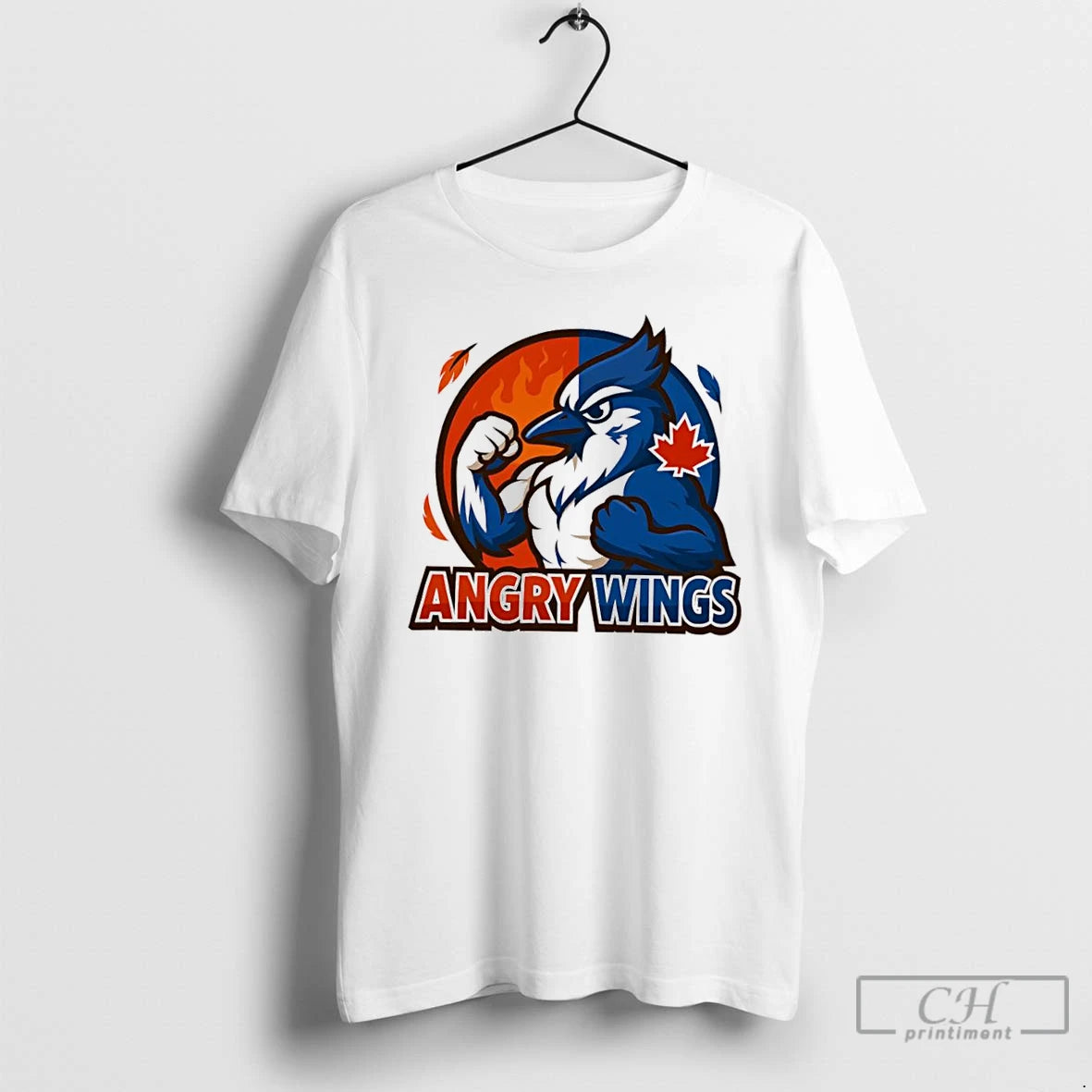Classic Toronto Blue Jays Angry Wings Mascot Maple Leaf Logo T Shirts Hoodie, Sweatshirt | InkNestWear.com