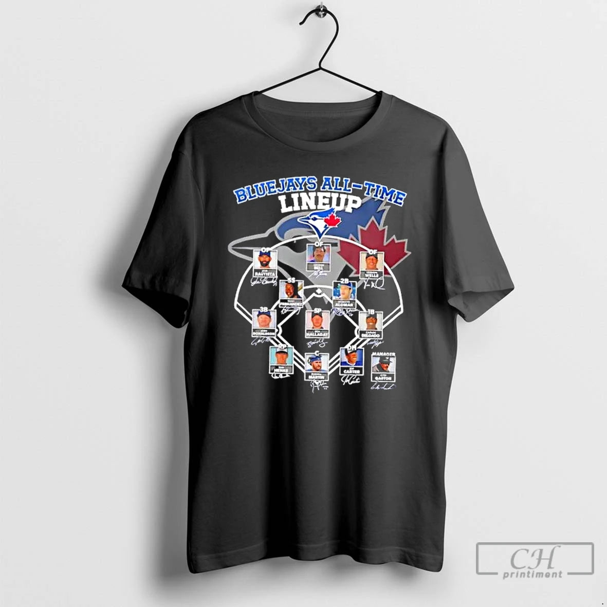 Classic Toronto Blue Jays Players All Time Line Up Signatures T Shirts Hoodie, Sweatshirt | InkNestWear.com