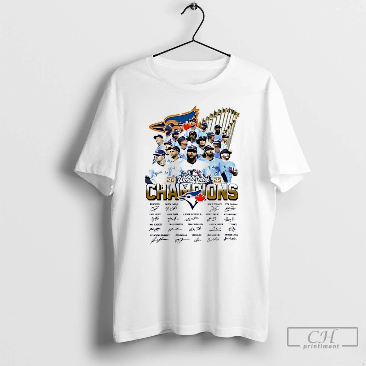 Classic Toronto Blue Jays World Series Champions 2025 All Team Signature T Shirts Hoodie, Sweatshirt | InkNestWear.com