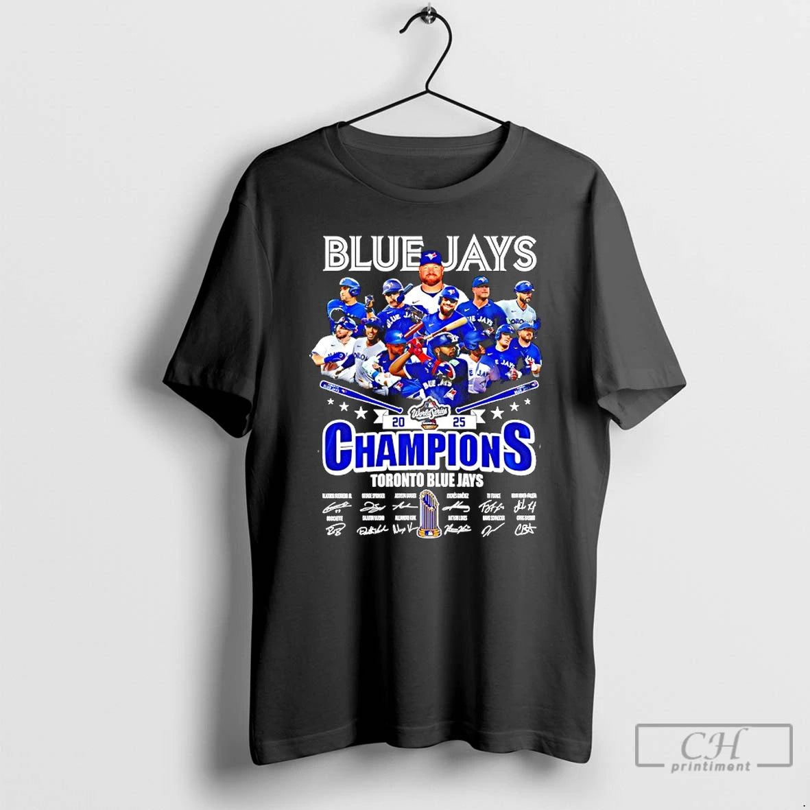 Classic Toronto Blue Jays World Series Champions 2025 Signatures T Shirts Hoodie, Sweatshirt | InkNestWear.com