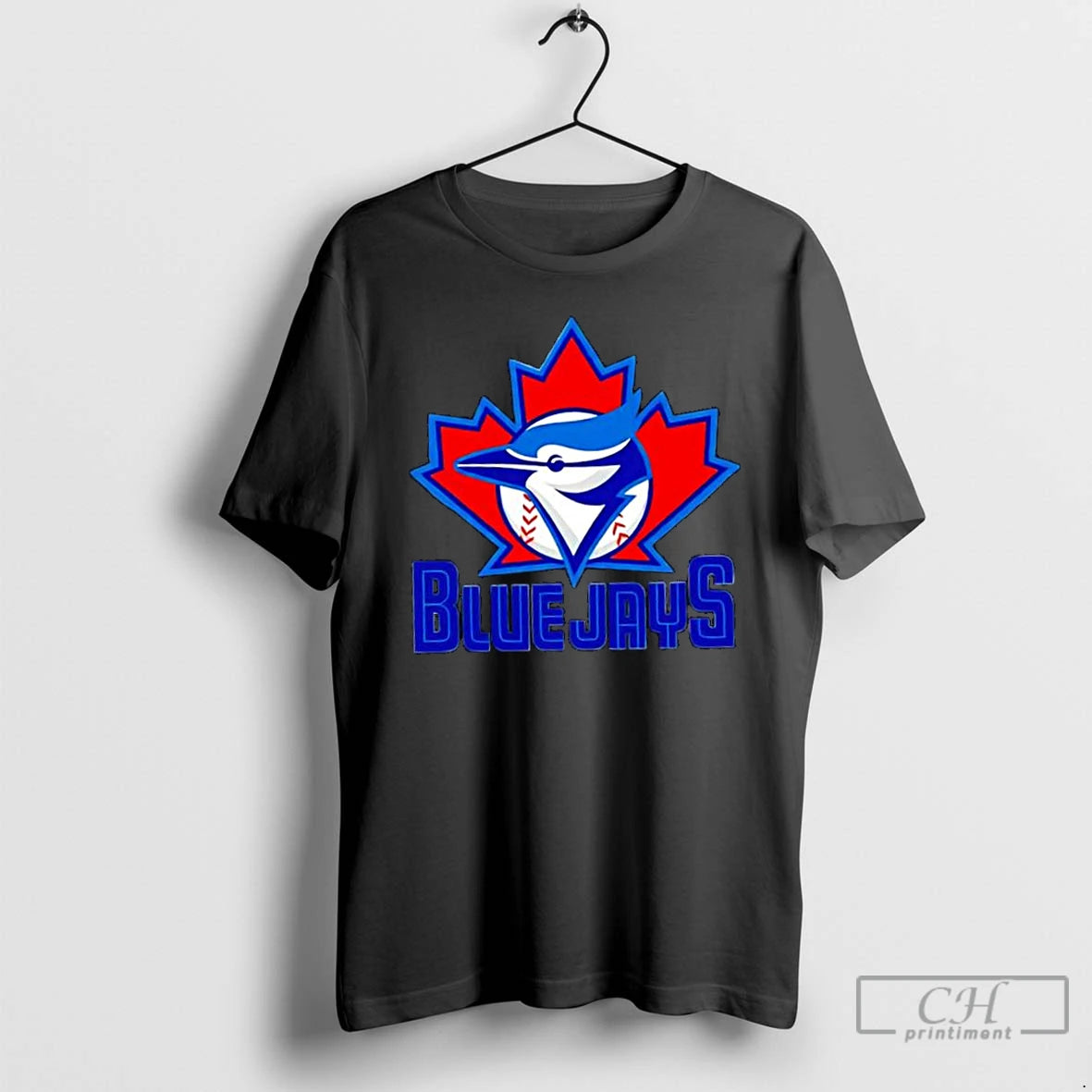 Classic Toronto Blue Jays Logo Inside Red Maple Leaf T Shirts Hoodie, Sweatshirt | InkNestWear.com