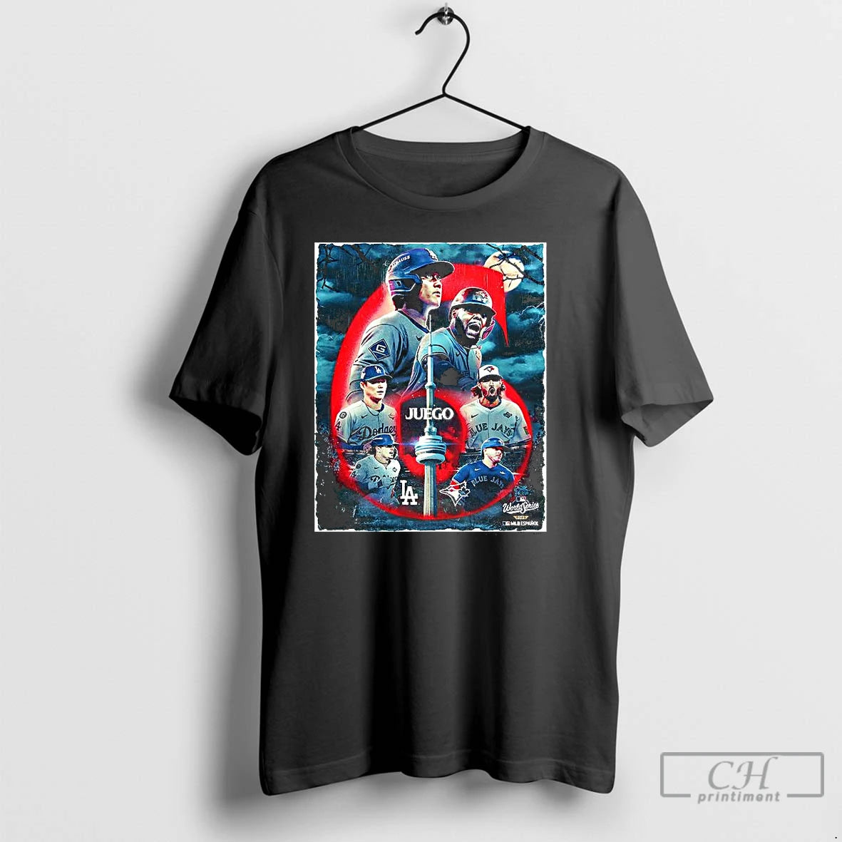 Classic Toronto Blue Jays Vs Los Angeles Dodgers World Series 2025 Juego 6 Halloween Day T-Shirts, Hoodie, Sweatshirt