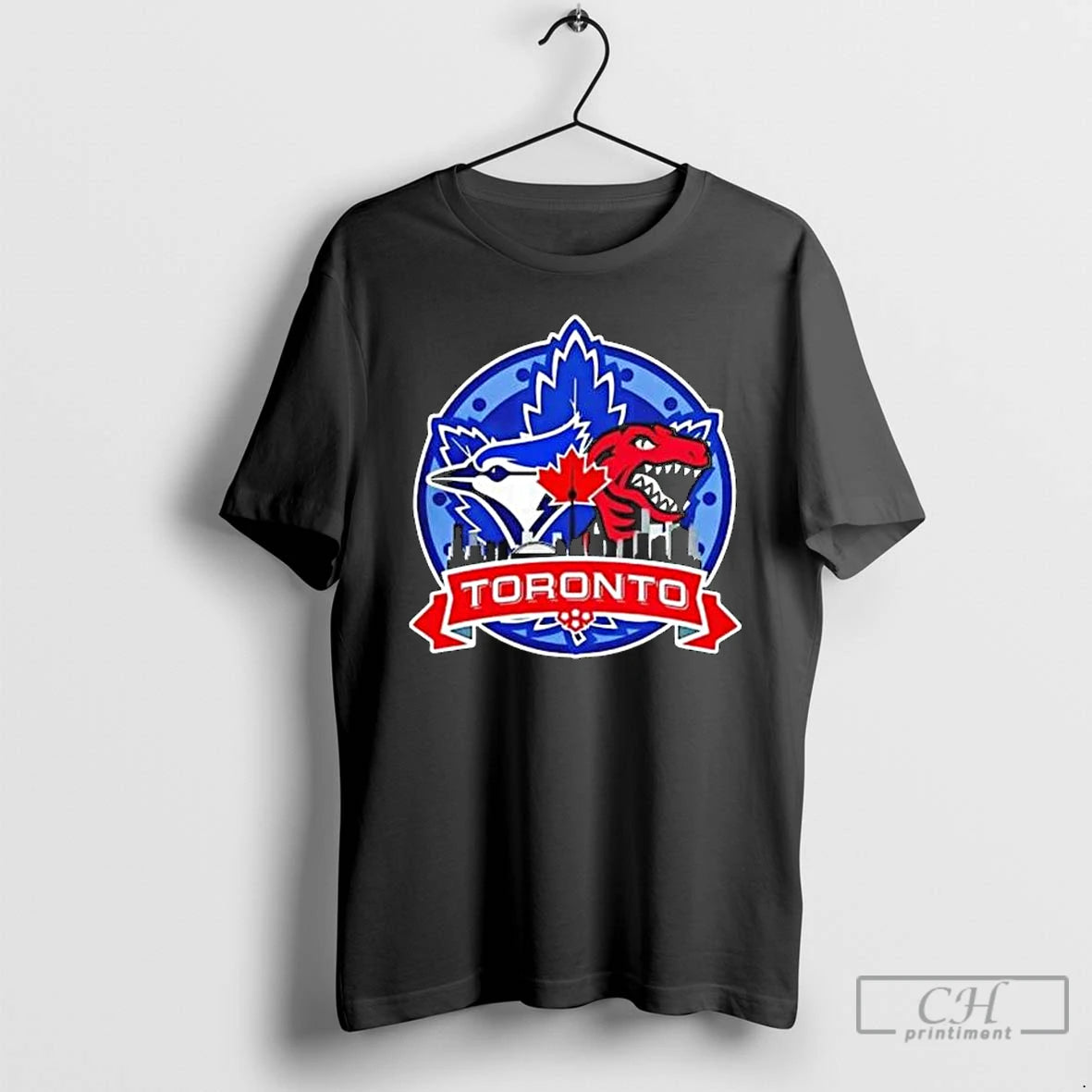 Classic Toronto Raptors X Toronto Blue Jays Hybrid Logo Long Sleve T Shirts Hoodie, Sweatshirt | InkNestWear.com