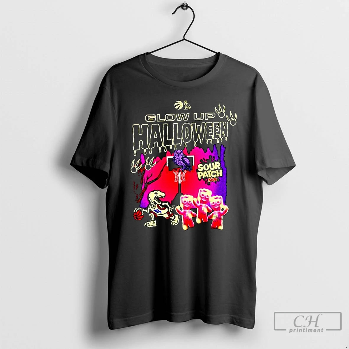 Classic Toronto Raptors Glow Up Halloween Ornaments T Shirts Hoodie, Sweatshirt | InkNestWear.com