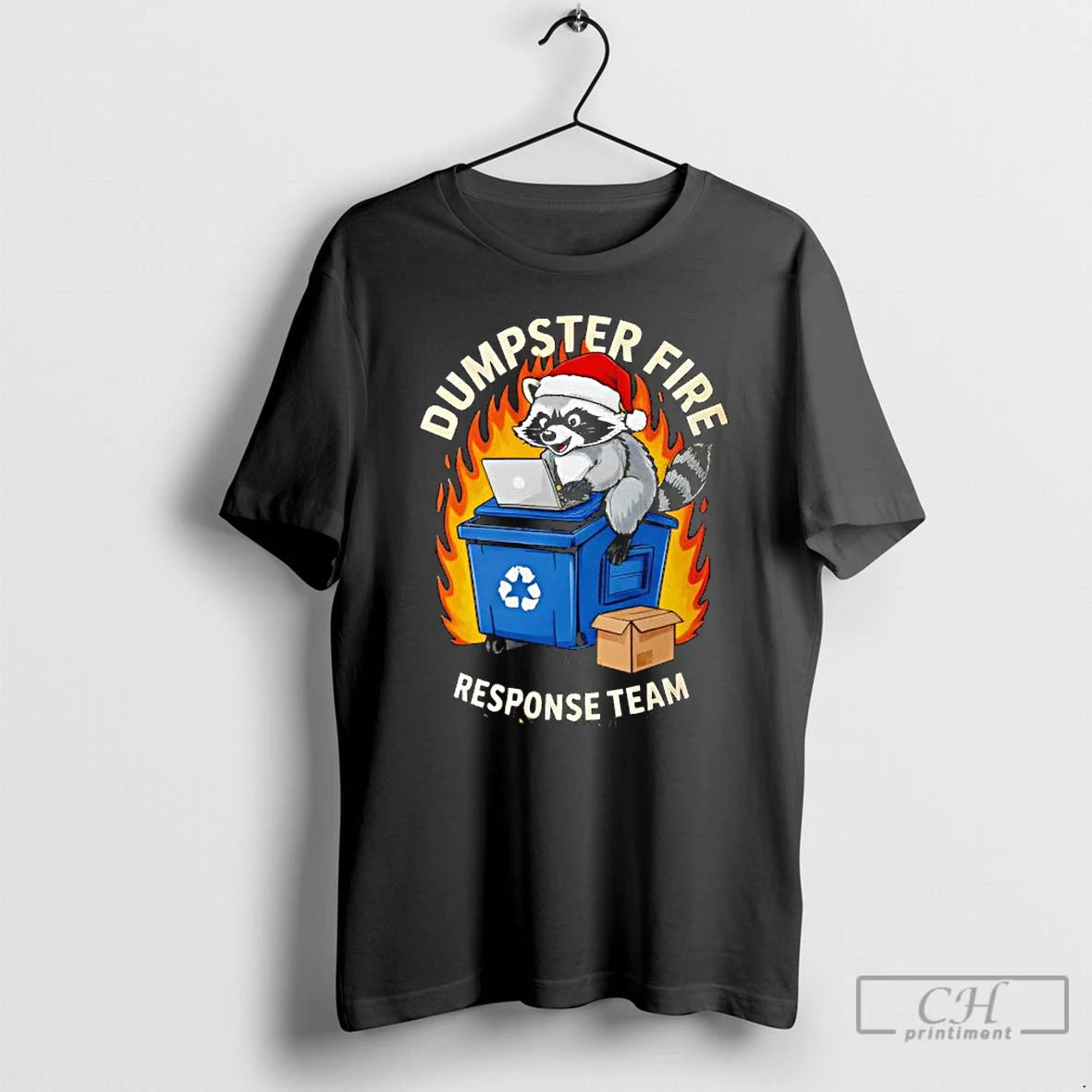 Classic Trash Panda Dumpster Fire Response Team Ugly Christmas T-Shirts, Hoodie, Sweatshirt | InkNestWear.com