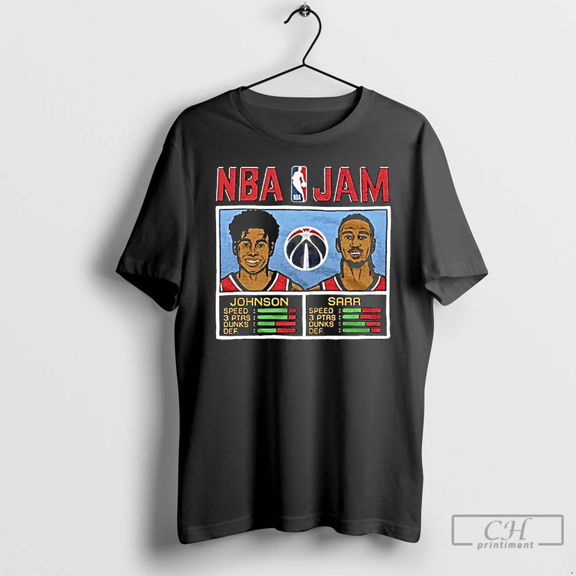 Classic Tre Johnson And Alex Sarr Washington Wizards Nba Jam Long Sleve T Shirts Hoodie, Sweatshirt | InkNestWear.com
