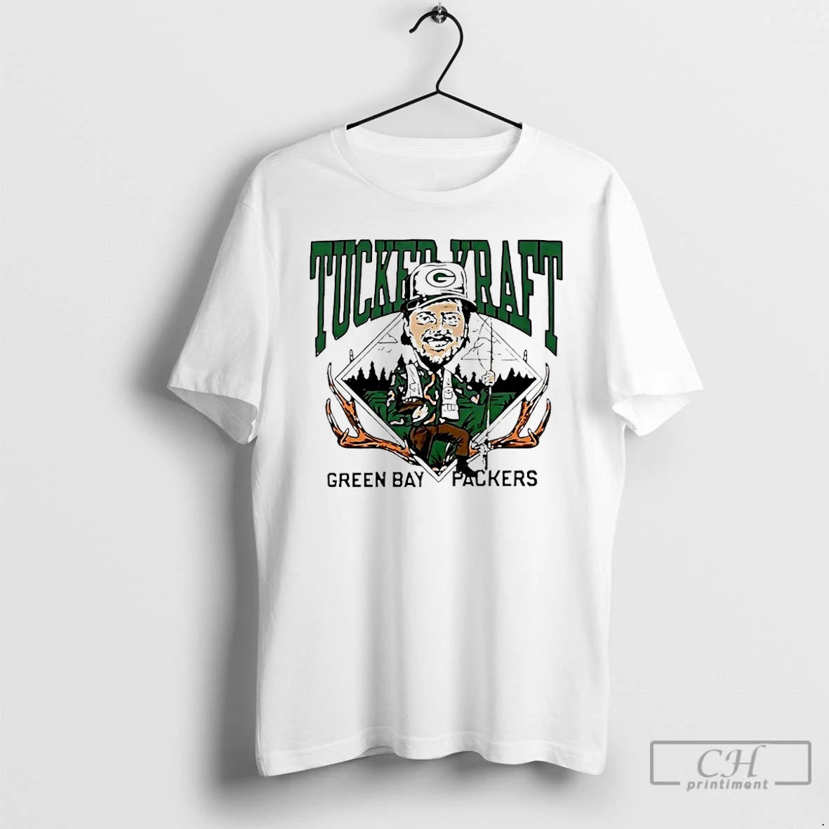 Classic Tucker Kraft Gone Hunting Green Bay Packers T Shirts Hoodie, Sweatshirt | InkNestWear.com