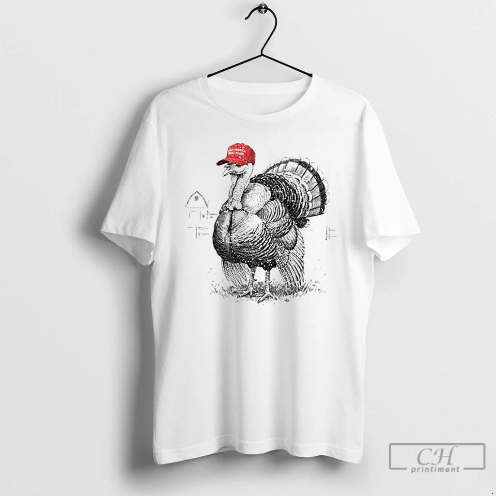 Classic Turkey Maga Hat Make Thanksgiving Great Again Trump Thanksgiving T-Shirts, Hoodie, Sweatshirt | InkNestWear.com