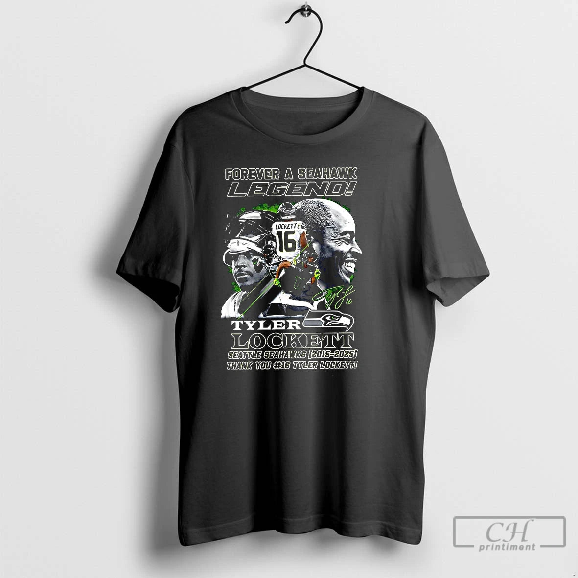 Classic Tyler Lockett Forever A Seattle Seahawk Legend 2015 2025 Signature T-Shirts, Hoodie, Sweatshirt | InkNestWear.com