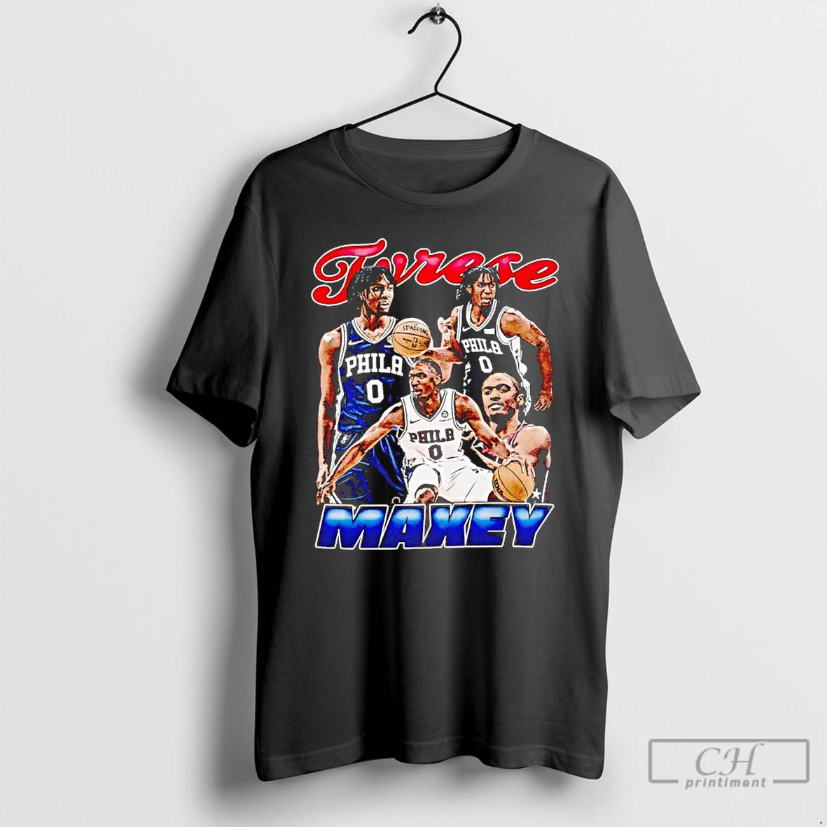 Classic Tyrese Maxey Philadelphia 76ers Maxey Graphic T-Shirts, Hoodie, Sweatshirt | InkNestWear.com