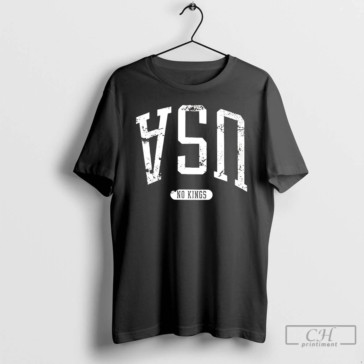 Classic Usa Upside Down No Kings T Shirts Hoodie, Sweatshirt | InkNestWear.com