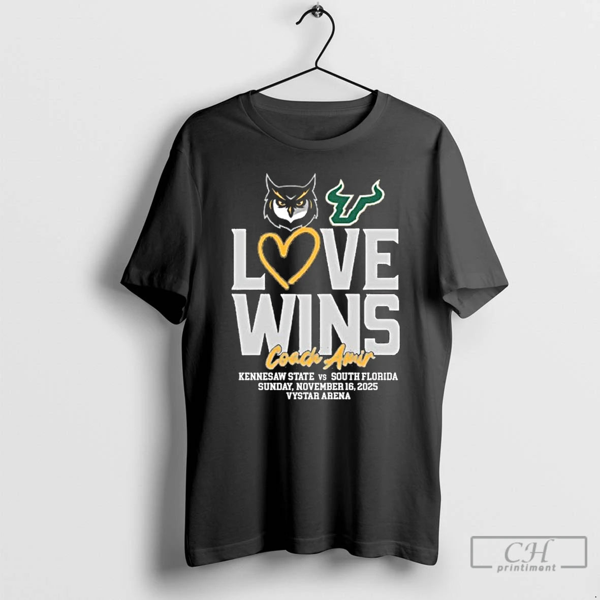 Classic Usf Vs Kennesaw State Basketball Love Wins Coach Amir T-Shirts, Hoodie, Sweatshirt | InkNestWear.com