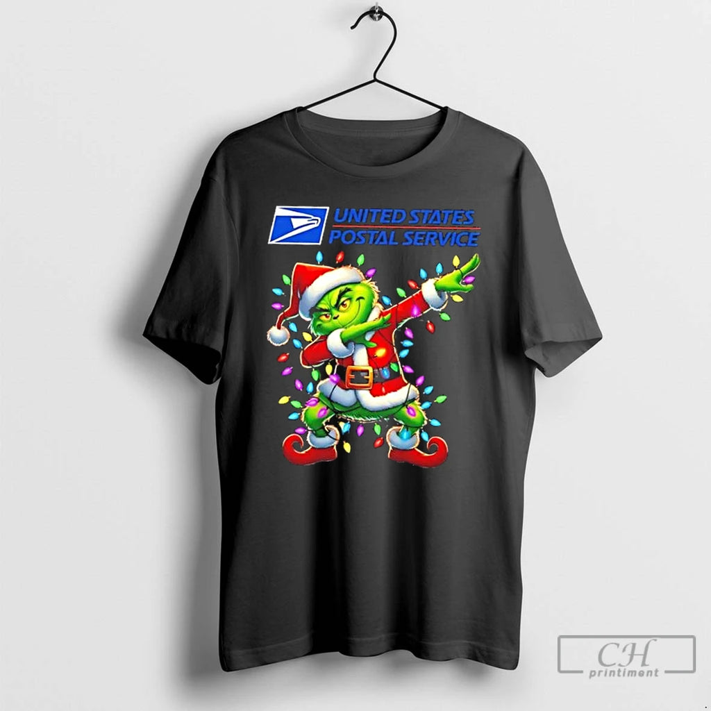 Classic Usps Grinch Dabbing Merry Christmas T Shirts Hoodie, Sweatshirt | InkNestWear.com