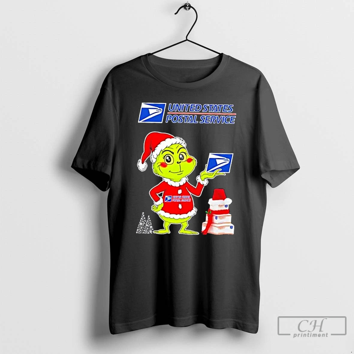 Classic Usps And Grinchmas Christmas Tree T Shirts Hoodie, Sweatshirt | InkNestWear.com