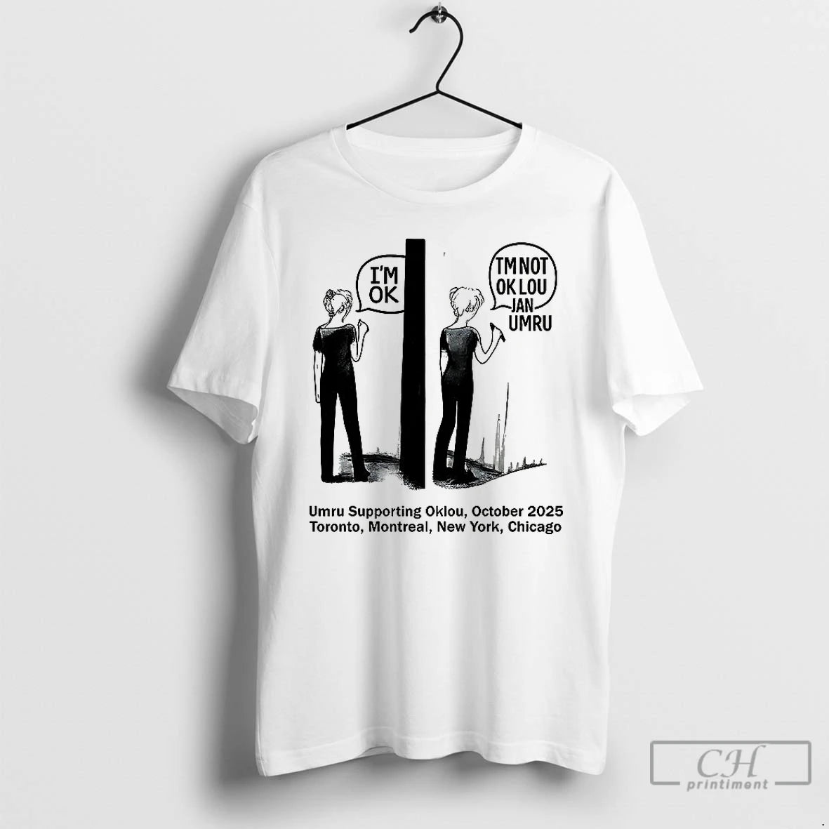 Classic Umru Supporting Oklou October 2025 Toronto Montreal Newtreal New York Chicago T Shirts