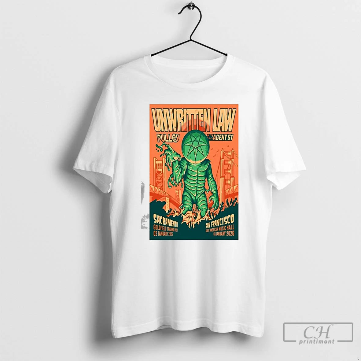 Classic Unwritten Law Northern California January 2 3 2026 T Shirts Hoodie, Sweatshirt | InkNestWear.com