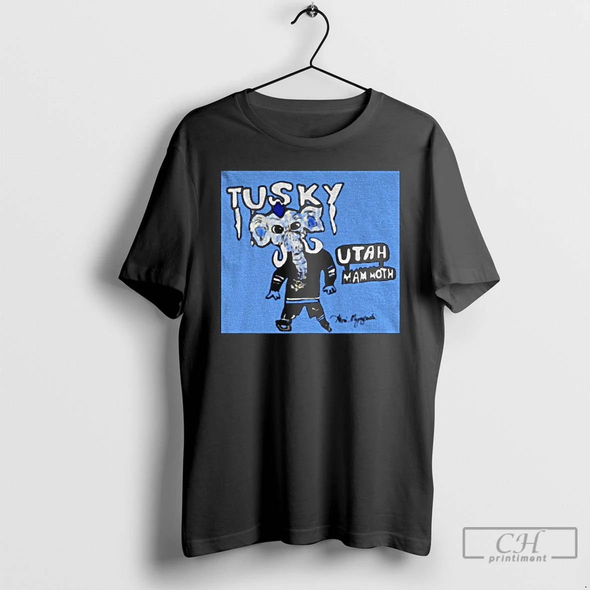 Classic Utah Mammoth Mascot Tusky Nhl Hockey 2025 Png T-Shirts, Hoodie, Sweatshirt | InkNestWear.com