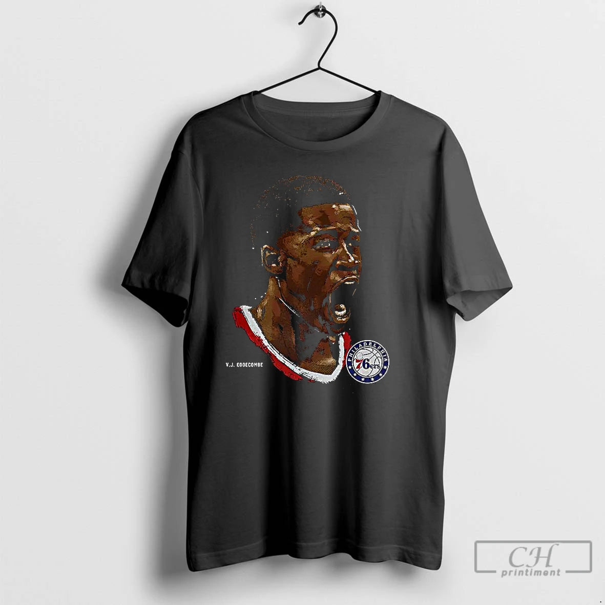 Classic Vj Edgecombe Philadelphia 76ers Nba Number 77 Portrait T Shirts Hoodie, Sweatshirt | InkNestWear.com