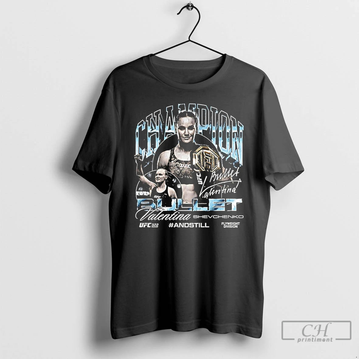 Classic Valentina Shevchenko Ufc 322 Womens Flyweight Champion Signature T-Shirts, Hoodie, Sweatshirt | InkNestWear.com