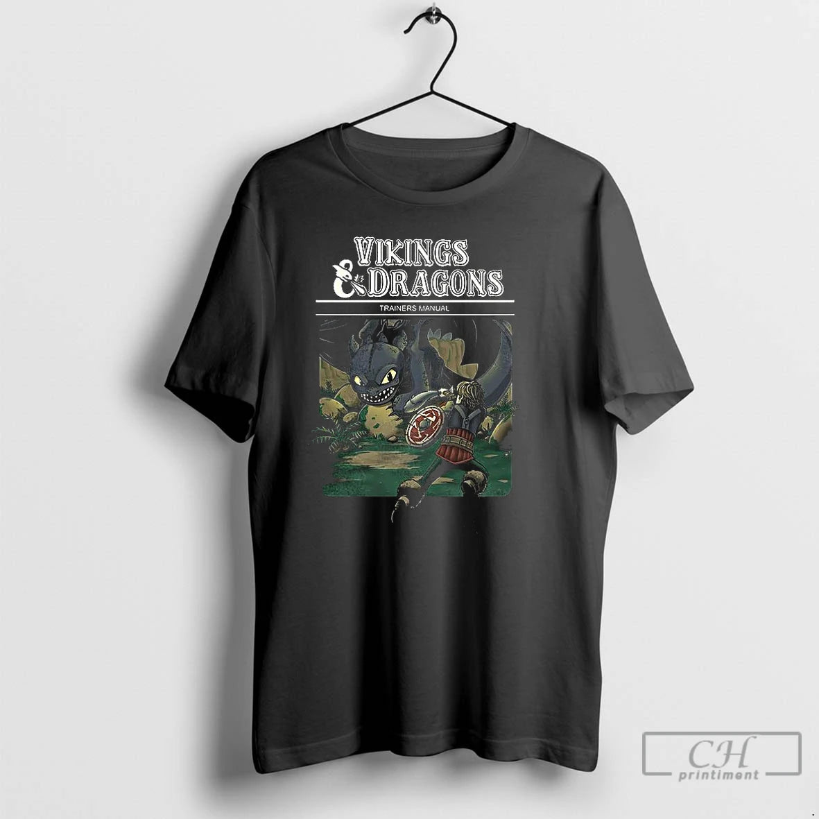 Classic Vikings And Dragons Trainers Manual How To Train Your Dragon Cartoon T Shirts Hoodie, Sweatshirt | InkNestWear.com