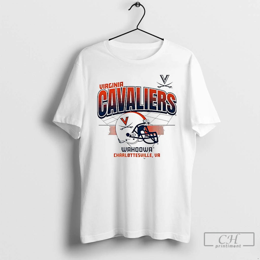 Classic Virginia Cavaliers Football Wahoowa Charlottesville Va Helmet Grid Logo T Shirts Hoodie, Sweatshirt | InkNestWear.com