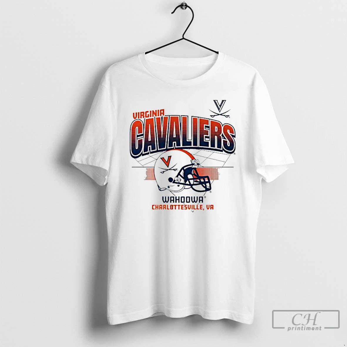 Classic Virginia Cavaliers Football Wahoowa Charlottesville Va Helmet Grid Logo T Shirts Hoodie, Sweatshirt | InkNestWear.com