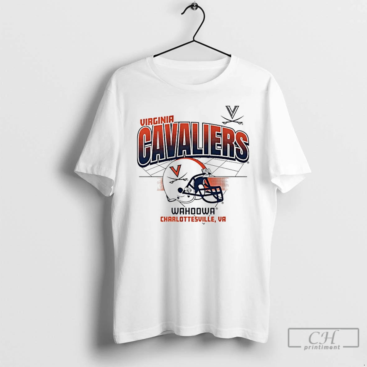 Classic Virginia Cavaliers Football Wahoowa Helmet Grid T Shirts Hoodie, Sweatshirt | InkNestWear.com