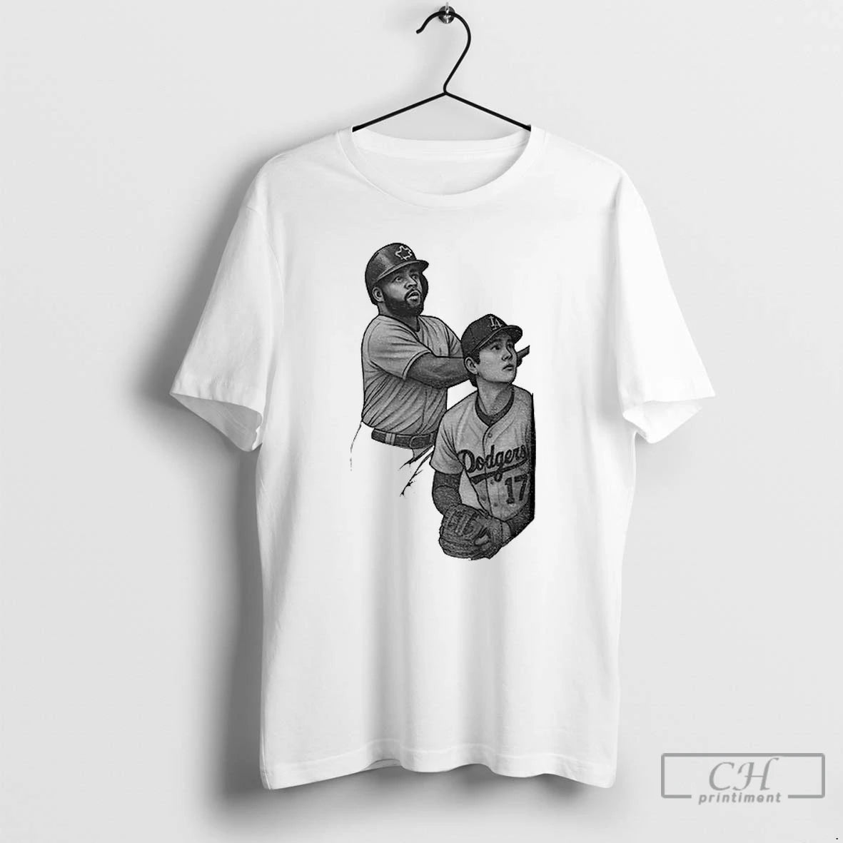 Classic Vladdy Guerrero Jr X Shohei Ohtani Photo Art World Baseball Match Iconic Moment T-Shirts, Hoodie, Sweatshirt
