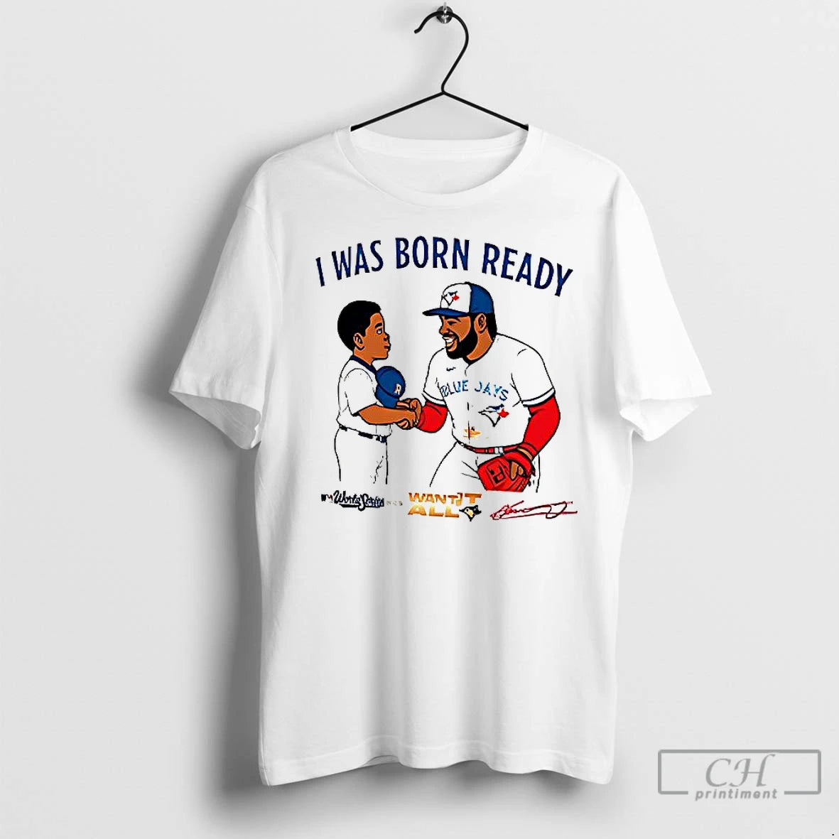 Classic Vladimir Guerrero Jr Toronto Blue Jays 2025 I Was Born Ready Signature T-Shirts, Hoodie, Sweatshirt | InkNestWear.com