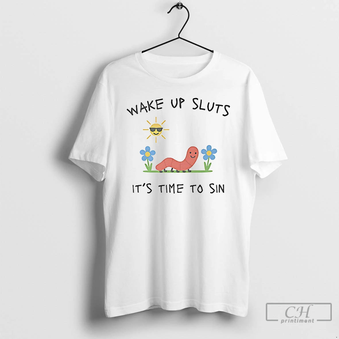 Classic Wake Up Sluts Its Time To Sin Worm T Shirts Hoodie, Sweatshirt | InkNestWear.com