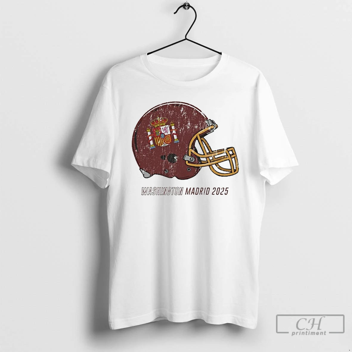 Classic Washington Football Retro Helmet X Madrid 2025 T-Shirts, Hoodie, Sweatshirt | InkNestWear.com
