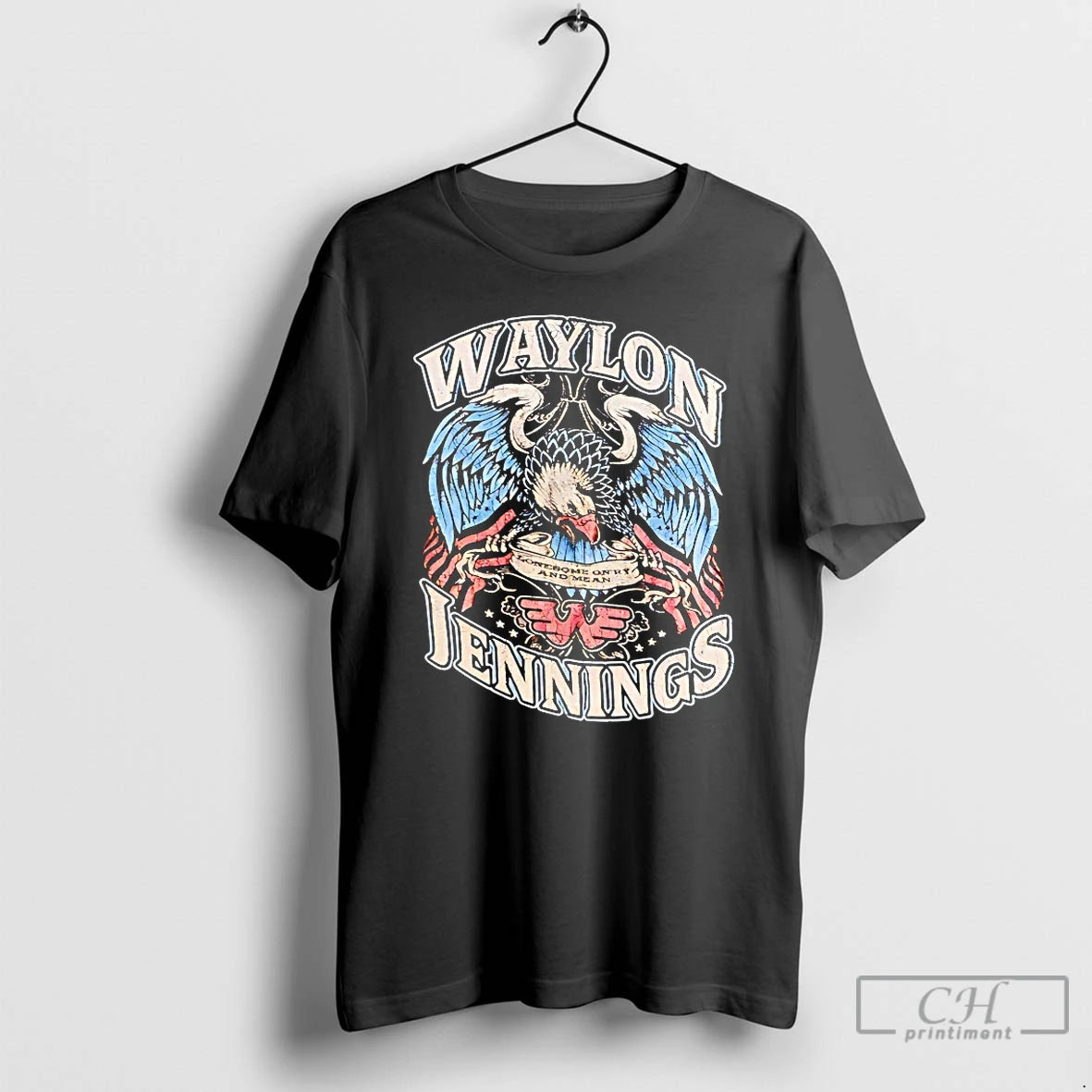 Classic Waylon Jennings Lonesome Onry Mean T Shirts