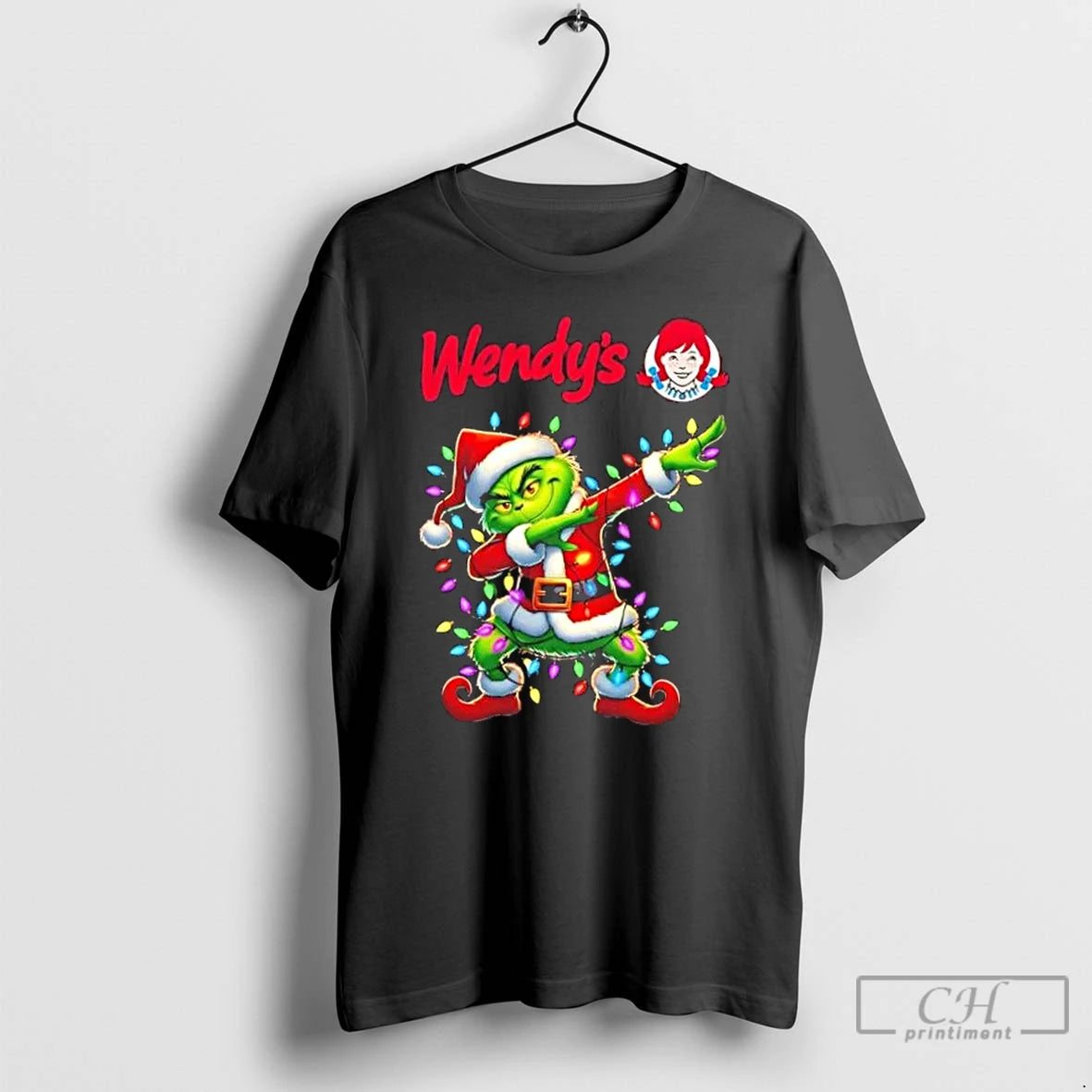 Classic Wendys Grinch Dabbing Merry Christmas T Shirts Hoodie, Sweatshirt | InkNestWear.com