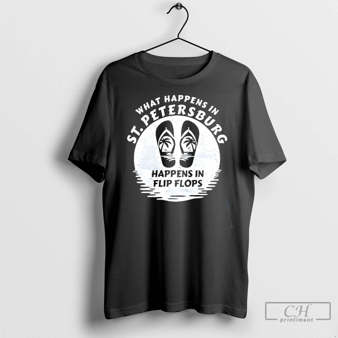 Classic What Happens In St Peterburg Happens In Flip Flops T-Shirts, Hoodie, Sweatshirt | InkNestWear.com