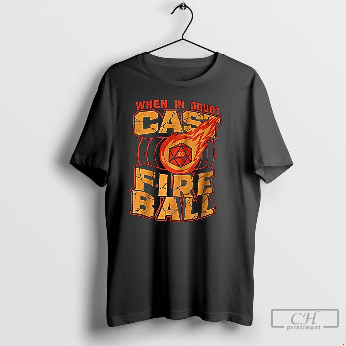Classic When In Doubt Cast Fireball Dice Dungeons And Dragons T Shirts Hoodie, Sweatshirt | InkNestWear.com