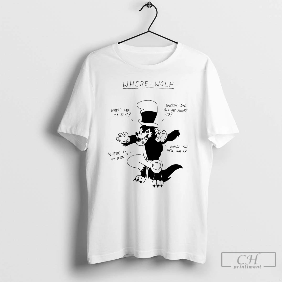 Classic Where Wolf Where Are My Keys Where Did All My Money Go Where Is T-Shirts, Hoodie, Sweatshirt | InkNestWear.com