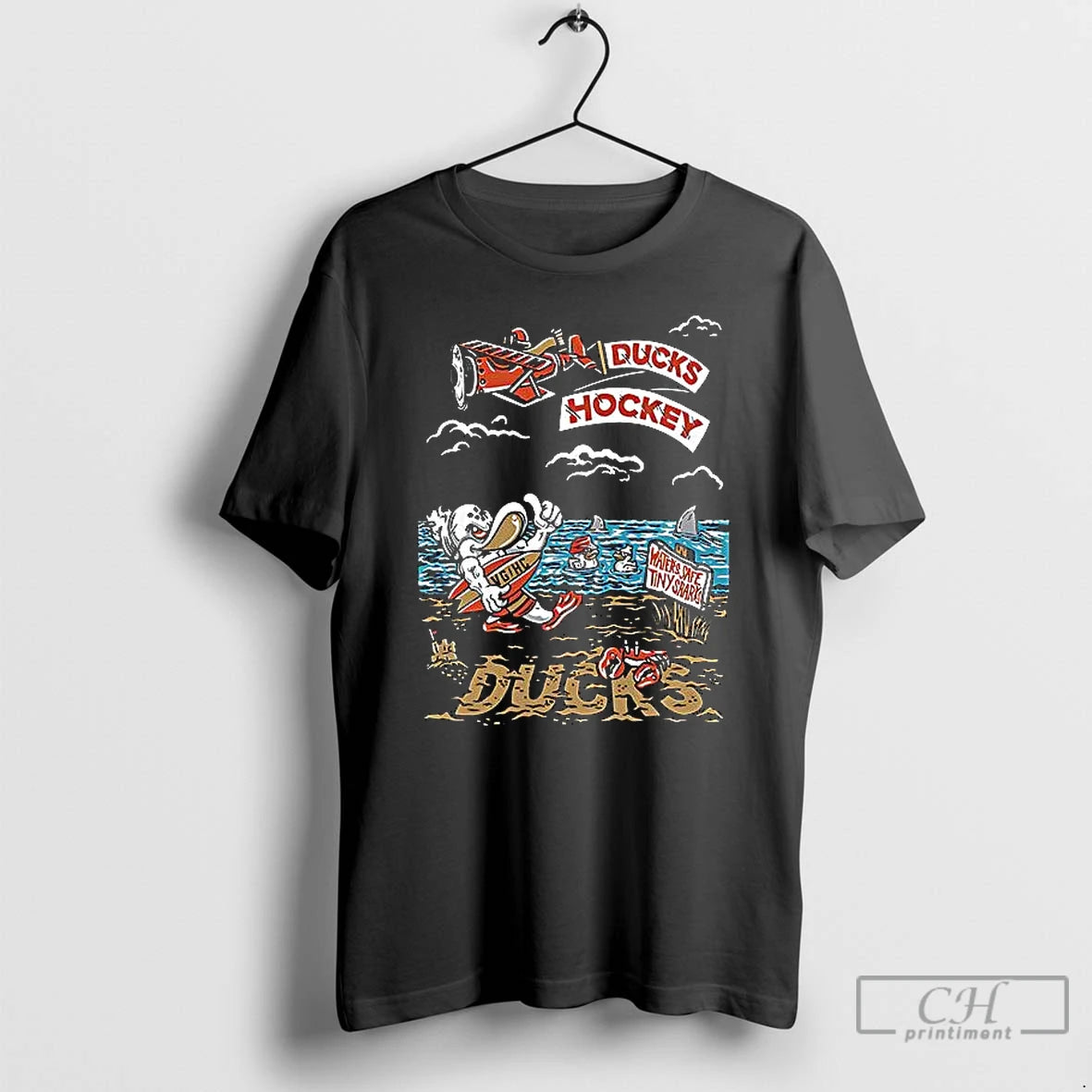 Classic Wild Wing Safe Waters Ducks Hockey T Shirts Hoodie, Sweatshirt | InkNestWear.com