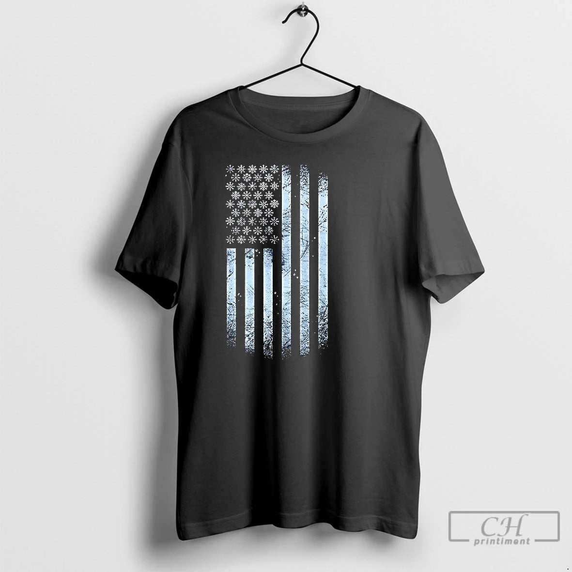 Classic Winter Snowflakes American Flags T-Shirts, Hoodie, Sweatshirt | InkNestWear.com