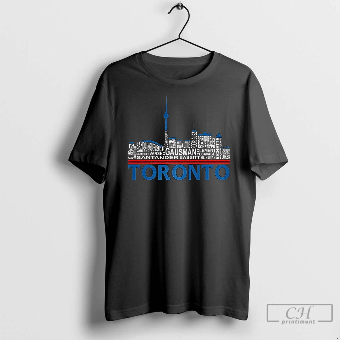 Classic World Series 2025 Toronto Blue Jays Player Named Skyline T-Shirts, Hoodie, Sweatshirt | InkNestWear.com