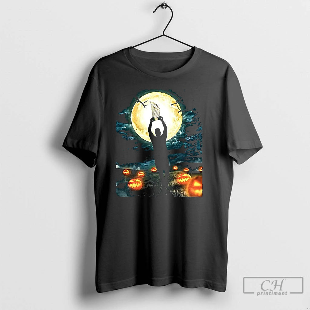 Classic World Series 2025 Trophy Under Moonlight Halloween T Shirts Hoodie, Sweatshirt | InkNestWear.com
