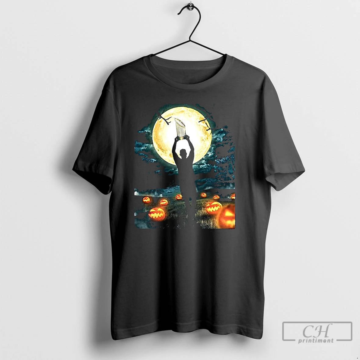 Classic World Series 2025 Trophy Under Moonlight Halloween T Shirts Hoodie, Sweatshirt | InkNestWear.com