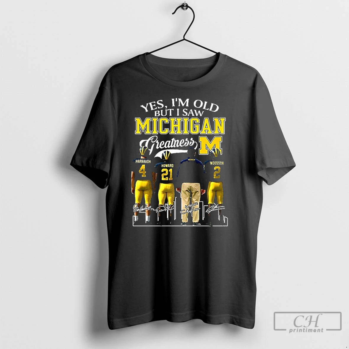 Classic Yes Im Old But I Saw Michigan Wolverines Greatness Signature T-Shirts, Hoodie, Sweatshirt | InkNestWear.com