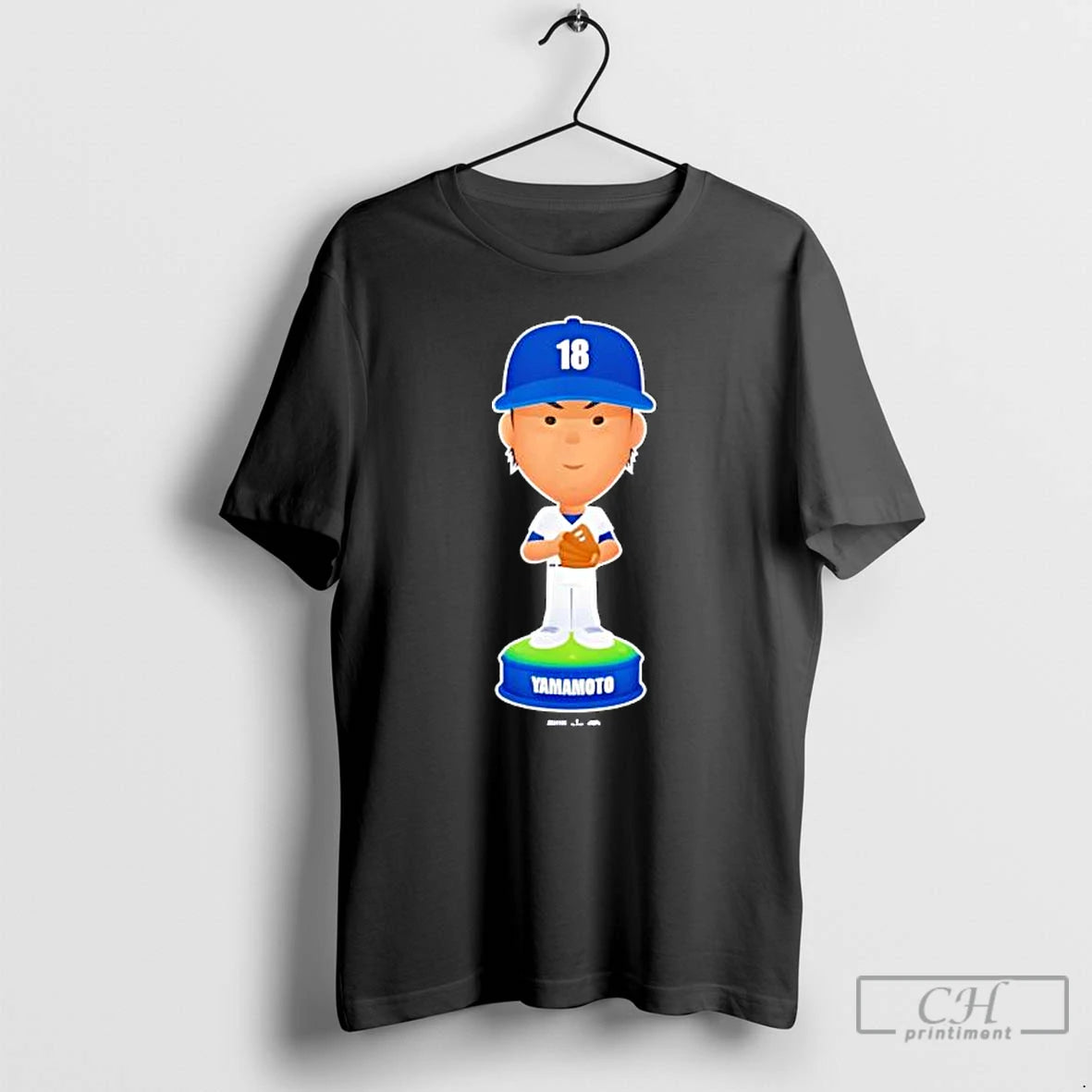 Classic Yoshinobu Yamamoto Los Angeles Baseball Bobblehead T Shirts Hoodie, Sweatshirt | InkNestWear.com
