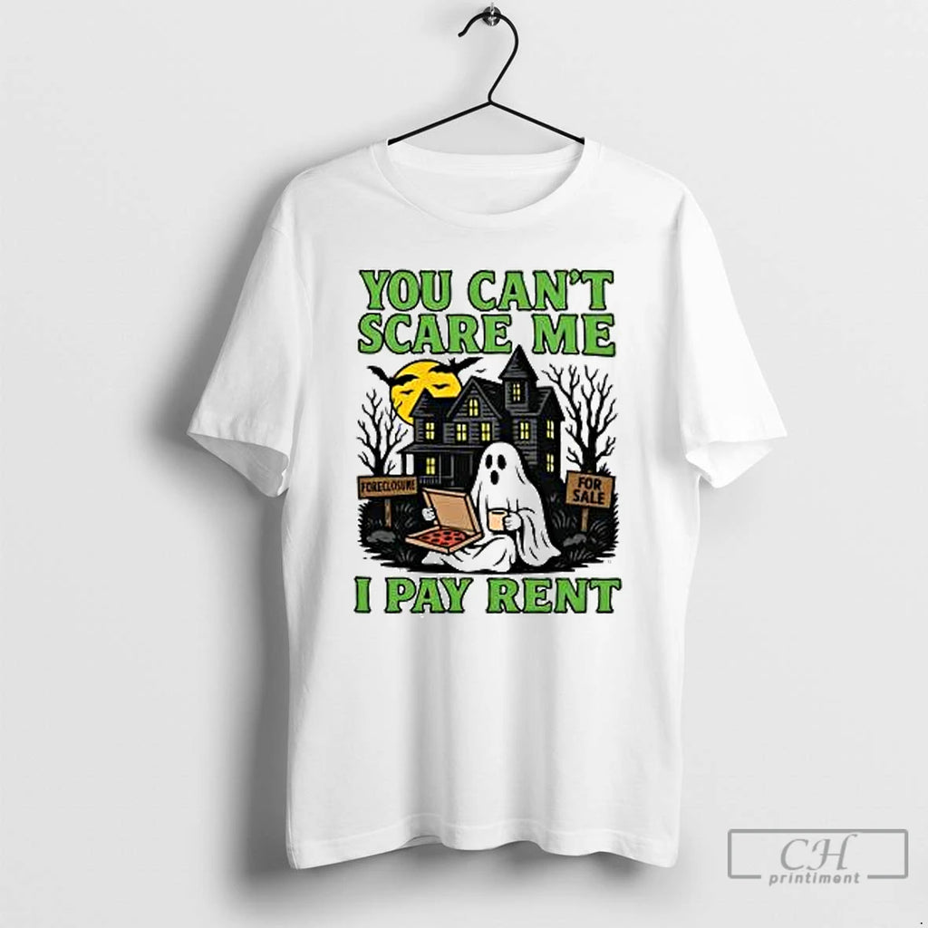 Classic You Cant Scare Me I Pay Rent Ghost Halloween T Shirts Hoodie, Sweatshirt | InkNestWear.com